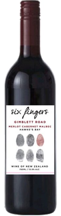 Six Fingers Gimblett Road Merlot Cabernet Malbec