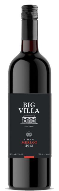 Big Villa LIBRARY RELEASE Merlot 2013