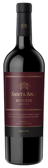 Bodegas Santa Ana Reserve Malbec 2021

