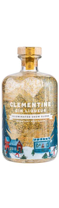 Clementine Gin Liqueur Illuminated Snow Globe 700ml