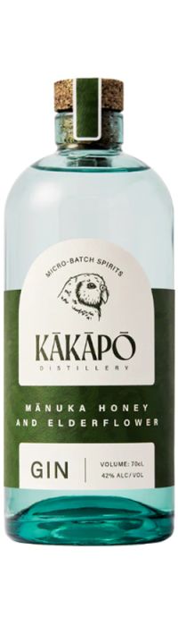 Kakapo Distillery Mānuka Honey and Elderflower Gin 700ml