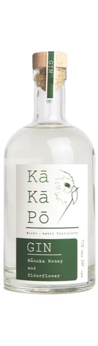 Kakapo Distillery Mānuka Honey and Elderflower Gin 700ml
