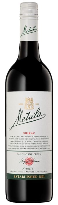 Metala White Label Shiraz 2022