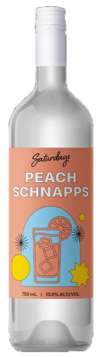 Saturdays Peach Schnapps 750ml