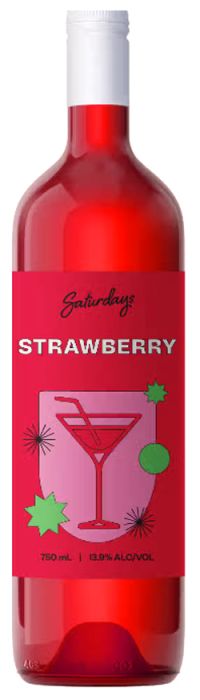 Saturdays Strawberry Liqueur 750ml