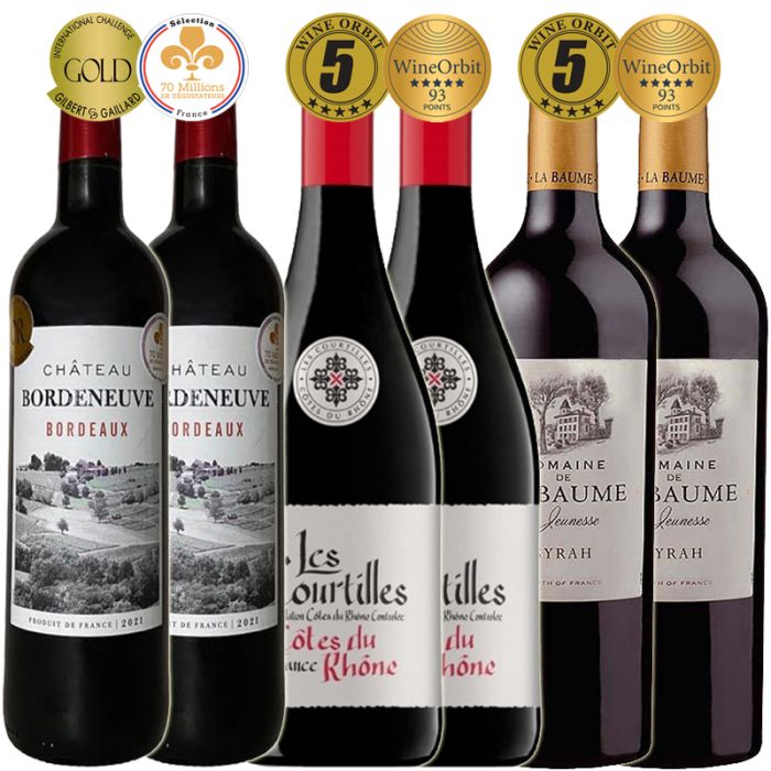 French Red Dinner Party Six