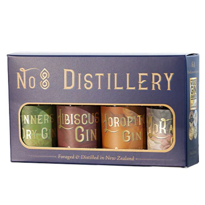 No8 Distillery Gin Selection Pack 4x50ml