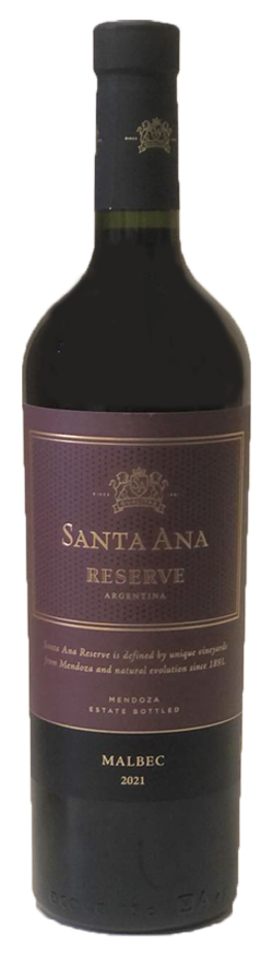 Bodegas Santa Ana Reserve Malbec 2021