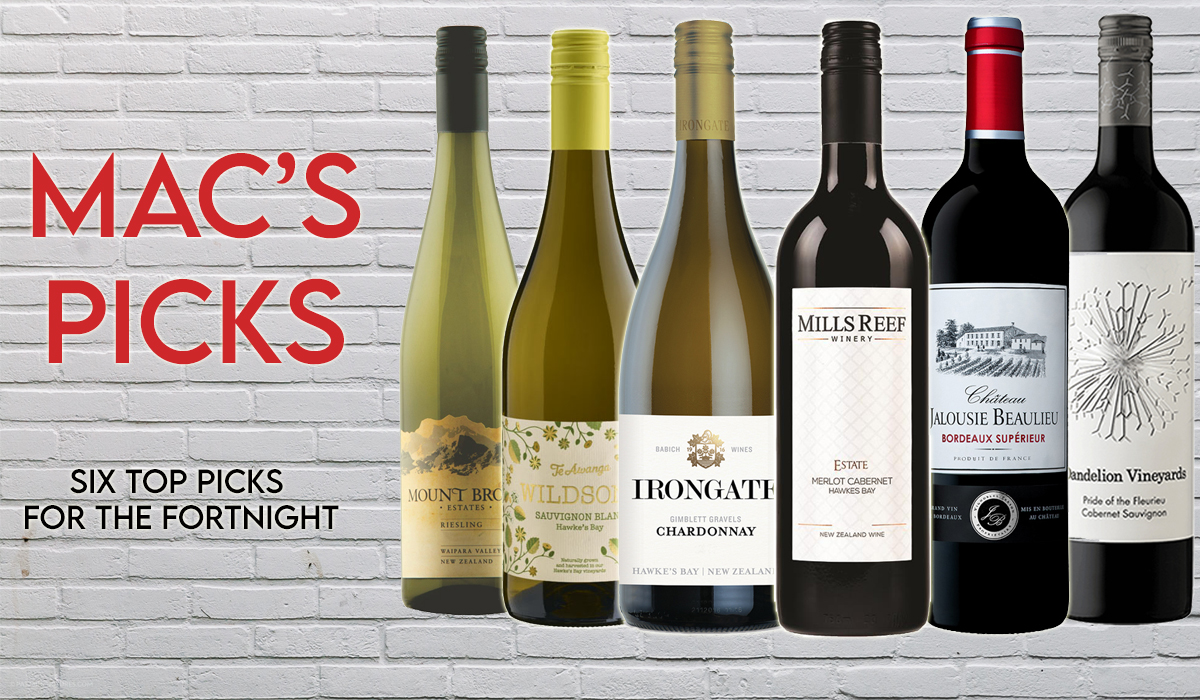 Mac's Picks - 1 May 2022 Mac's top 6 wine picks for 22 Jan 2022