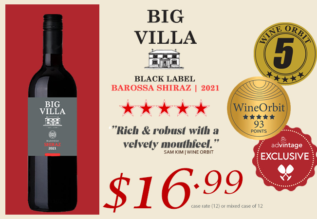 Big Villa Black Label Barossa Shiraz 2021