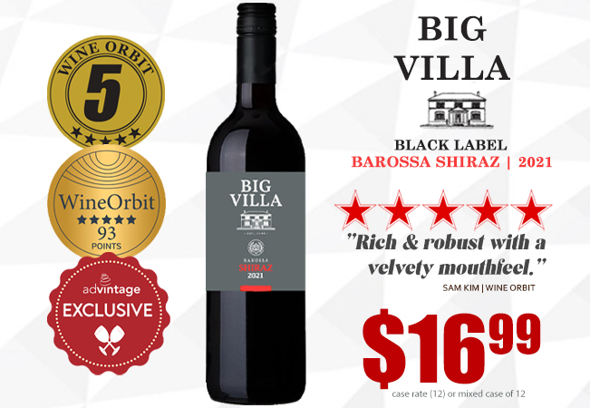 Big Villa Black Label Barossa Shiraz 2021