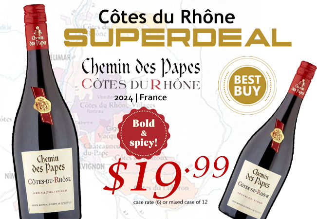  Chemin des Papes Cotes du Rhone Rouge 2024