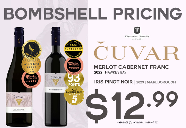 Cuvar Iris Pinot Noir 2023 & Merlot Cabernet Franc 2022