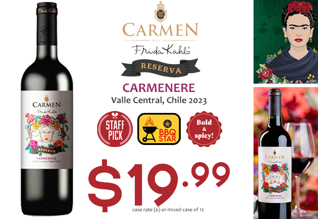 Carmen Frida Kahlo Reserva Carmenere 2023