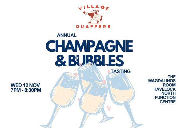 Village Quaffers Champagne & Bubbles Tasting