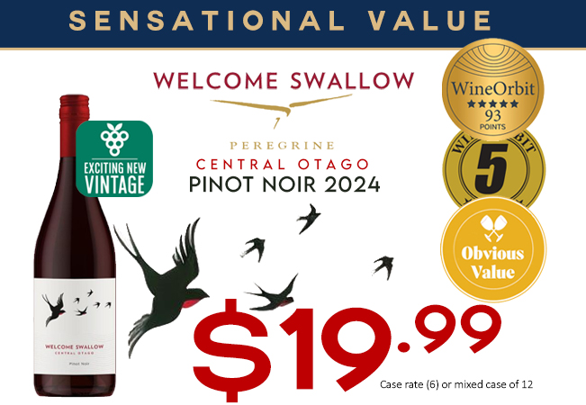 Welcome Swallow by Peregrine Pinot Noir 2024